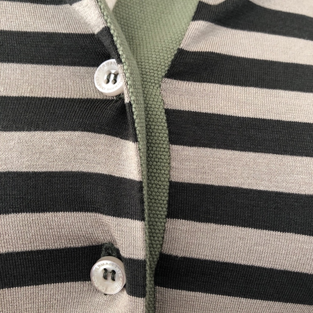 Andrea Saletto Dress Midi Striped Long Sleeve Slimming Stretchy Flattering Comfy - Picture 5 of 7
